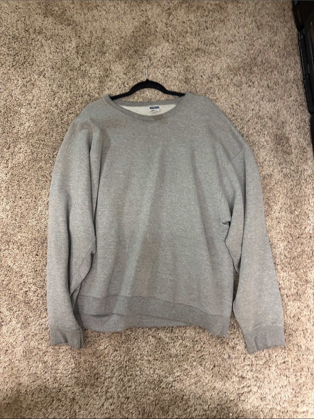 Jerzees Men's Heather Gray Crewneck Sweatshirt